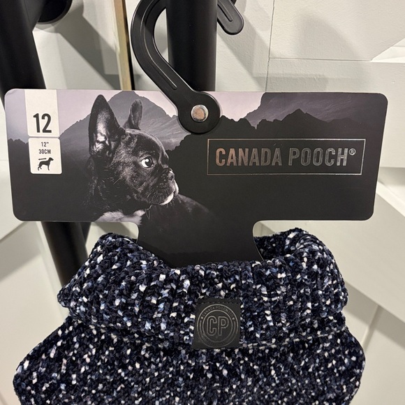 Canada Pooch Black and White Dog Sweater - Picture 2 of 7